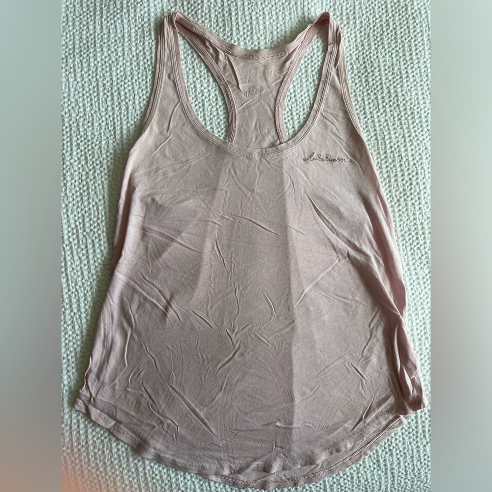 LULULEMON: petal pink racer back workout / athletic top